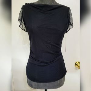 Folter Women's gothic/punk black sheer top/ tank New, w/ original tag.